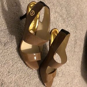Michael Kors 8.5 never worn, dark taupe